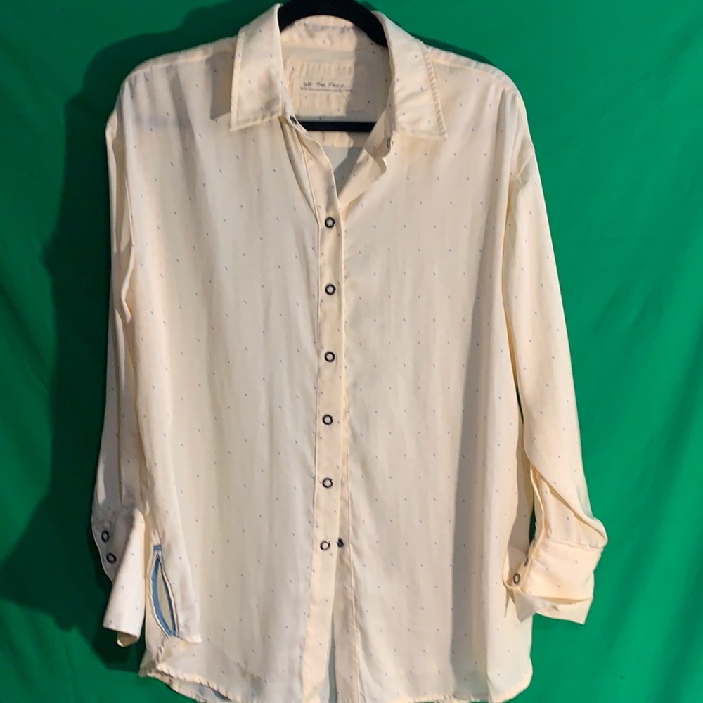 Free people snap front dress shirt